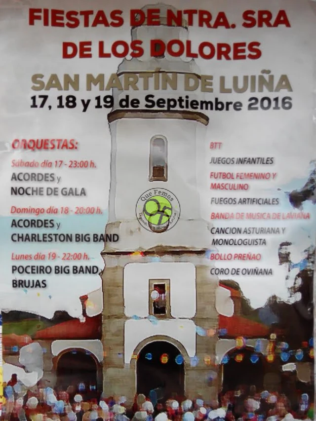 Fiestas de Nuestra Señora de Los Dolores 2016 en San Martín de Luiña