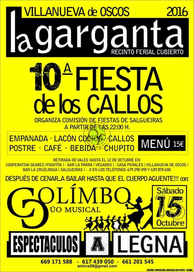 X Fiesta de los Callos en La Garganta 2016