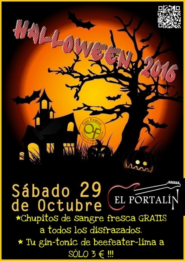 Halloween 2016 en El Portalín Rock Bar de Navia