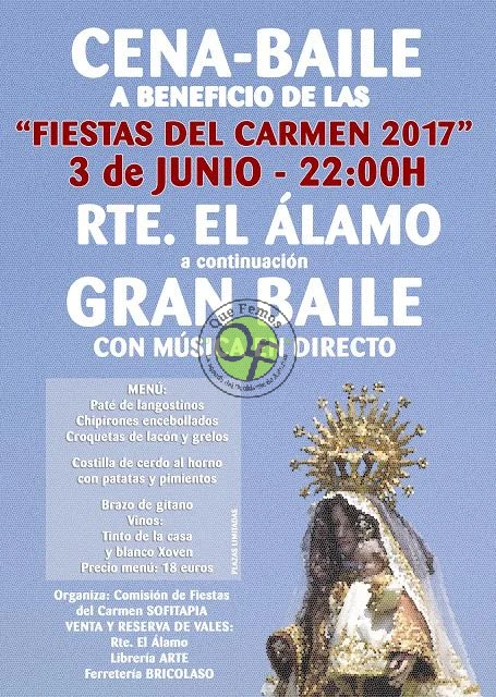 Cena-baile a beneficio de las Fiestas del Carmen 2017 en El Álamo (CANCELADA)