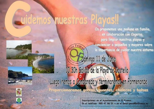 Jornada de limpieza de playas en El Franco