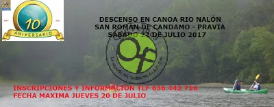 Grupo de Montaña La Chiruca: Descenso en canoa del Río Nalón