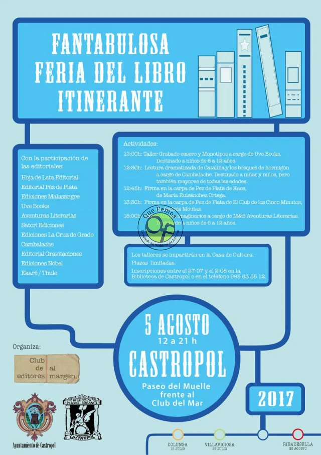 Fantasbulosa Feria del Libro Itinerante en Castropol 2017