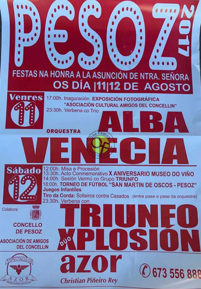 Festas de Nuestra Señora da Asunción 2017 en Pesoz