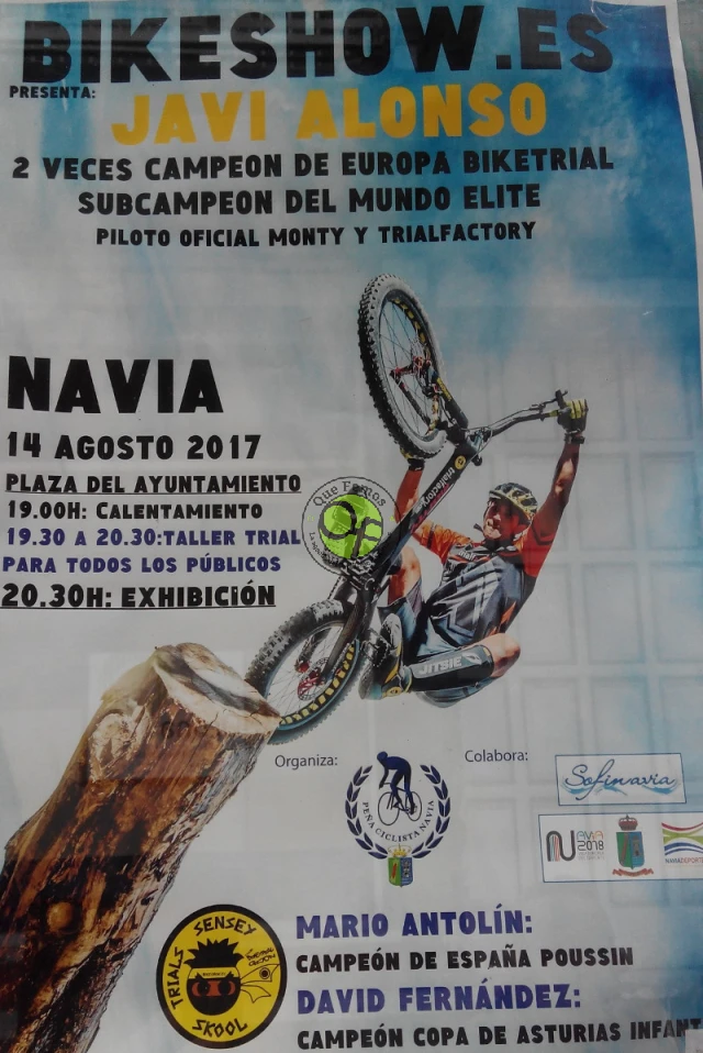 Bikeshow con Javi Alonso en Navia
