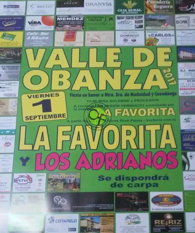 Fiesta de Nuestra Señora de Natividad y Covadonga 2017 en el Valle de Obanza