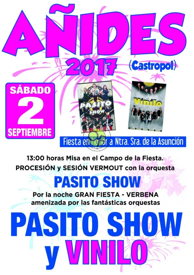 Fiesta de Nuestra Señora de la Asunción 2017 en Añides