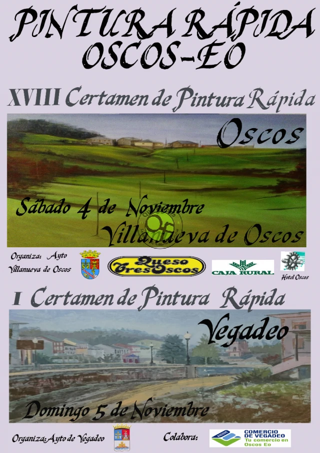 XVIII Certamen de Pintura Rápida de Villanueva de Oscos y I Certamen de Pintura Rápida de Vegadeo 2017