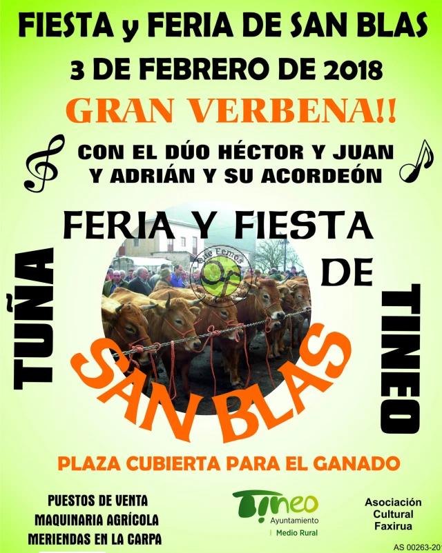 Fiesta y Feria de San Blas 2018 en Tuña