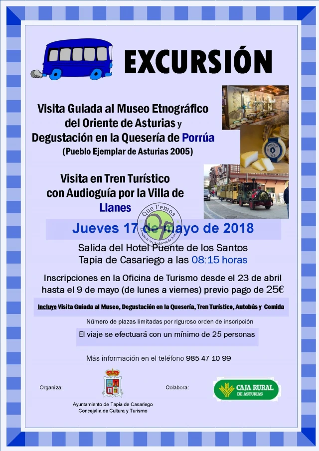 Tapia visitará el Museo Etnográfico del Oriente de Asturias y Llanes