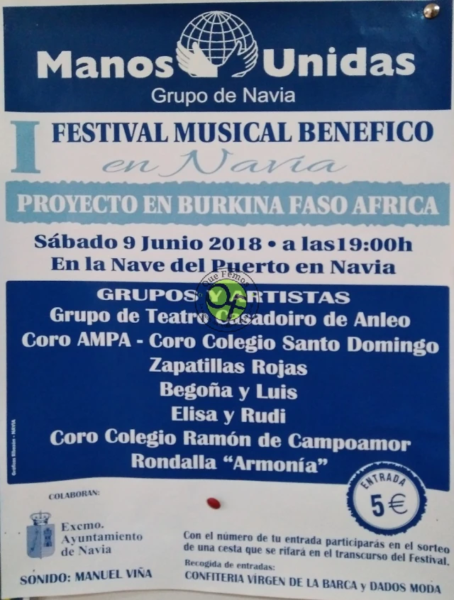 I Festival Musical Benéfico en Navia: proyecto Burkina Faso
