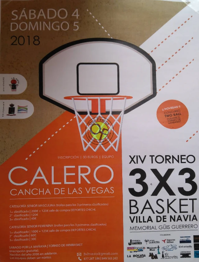 XIV Torneo 3x3 Basket Villa de Navia 2018- Memorial Güis Guerrero