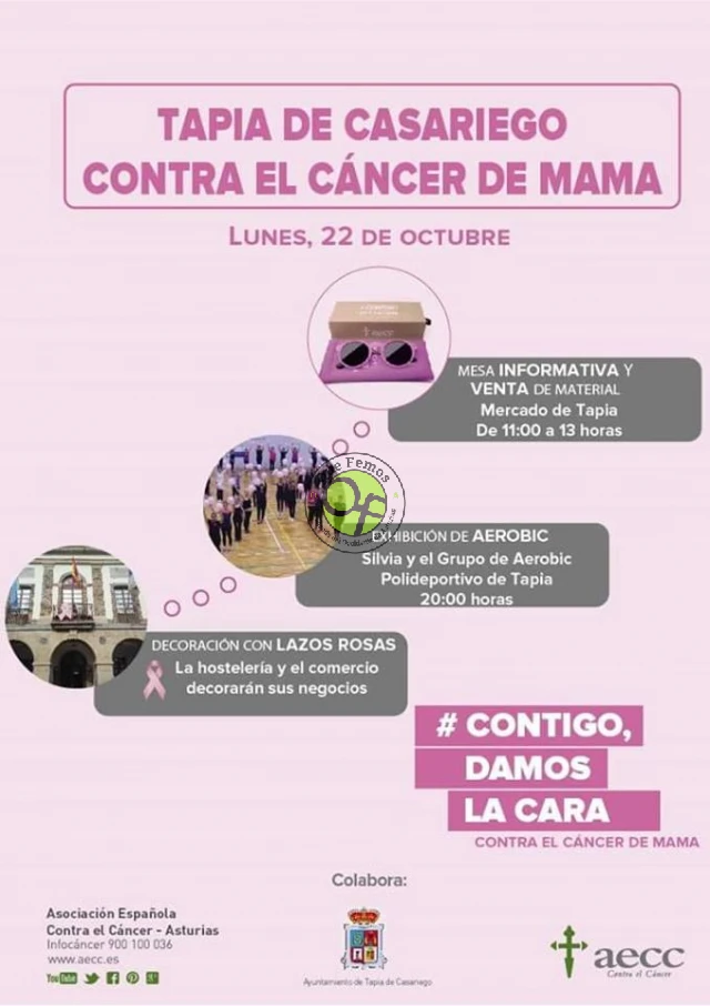 Tapia se compromete con la lucha contra el cáncer de mama