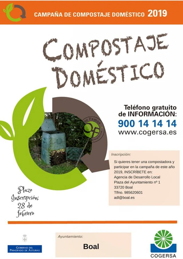 Campaña de compostaje doméstico 2019 en Boal