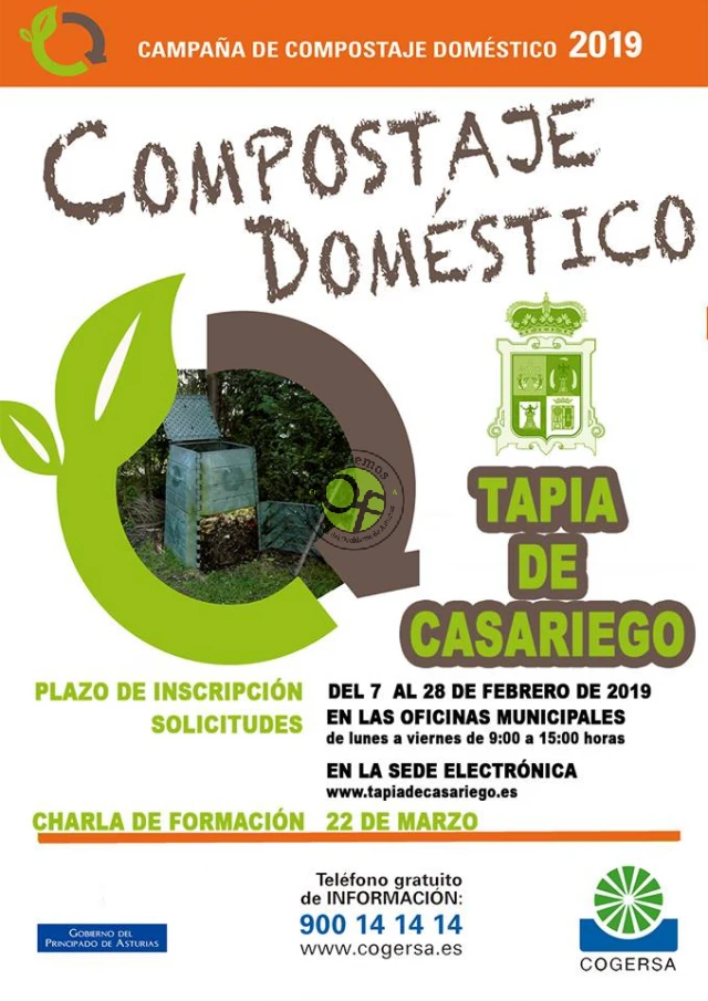 Tapia inicia su Campaña de Compostaje Doméstico 2019