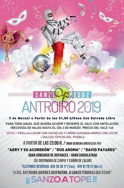Antroiro 2019 en Sanzo (Pesoz)