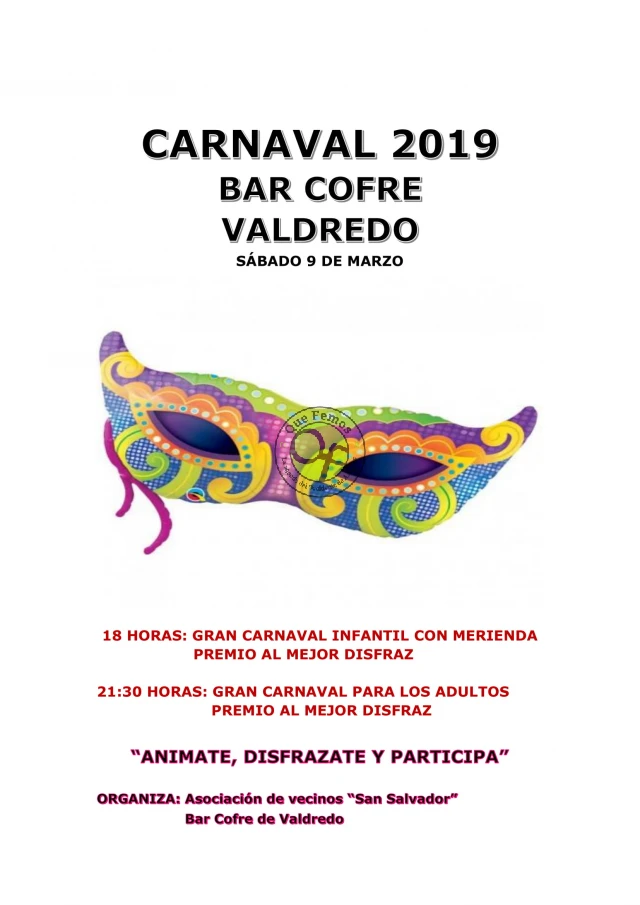 Carnaval 2019 en Valdredo