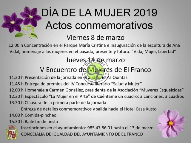 V Encuentro de Mujeres de El Franco y Día de la Mujer 2019