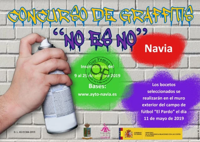 Concurso de graffitis en Navia: NO ES NO