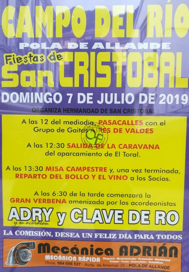 Fiestas de San Cristóbal 2019 en Campo del Rio