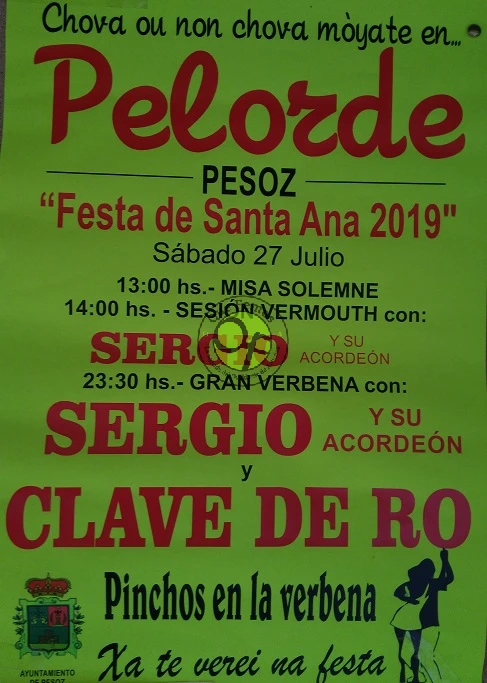 Festa de Santa Ana 2019 en Pelorde