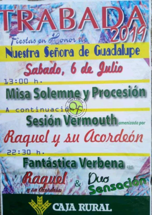 Fiestas de Nuestra Señora de Guadalupe 2019 en Trabada