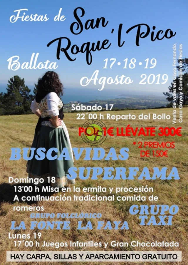 Fiestas de San Roque'l Pico 2019 en Ballota