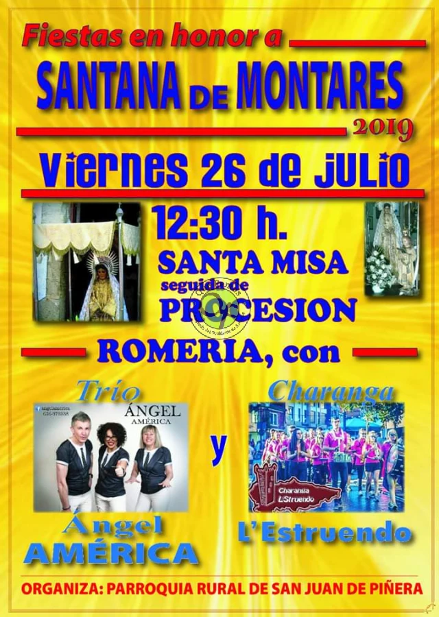 Fiestas en honor a Santana de Montares