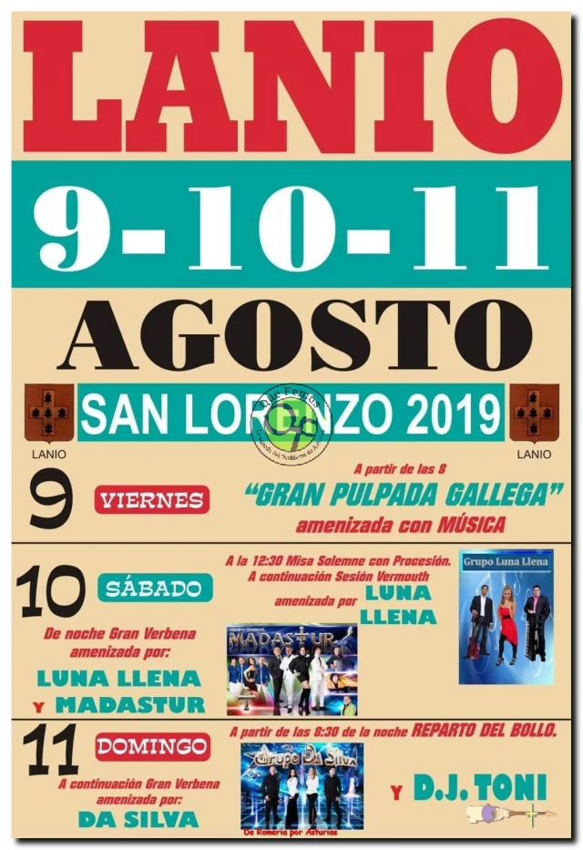 Fiestas de San Lorenzo 2019 Lanio/Laneo