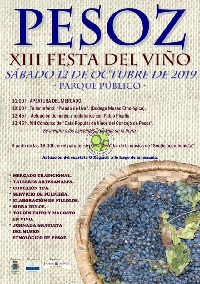 XIII Festa del Viño en Pesoz 2019