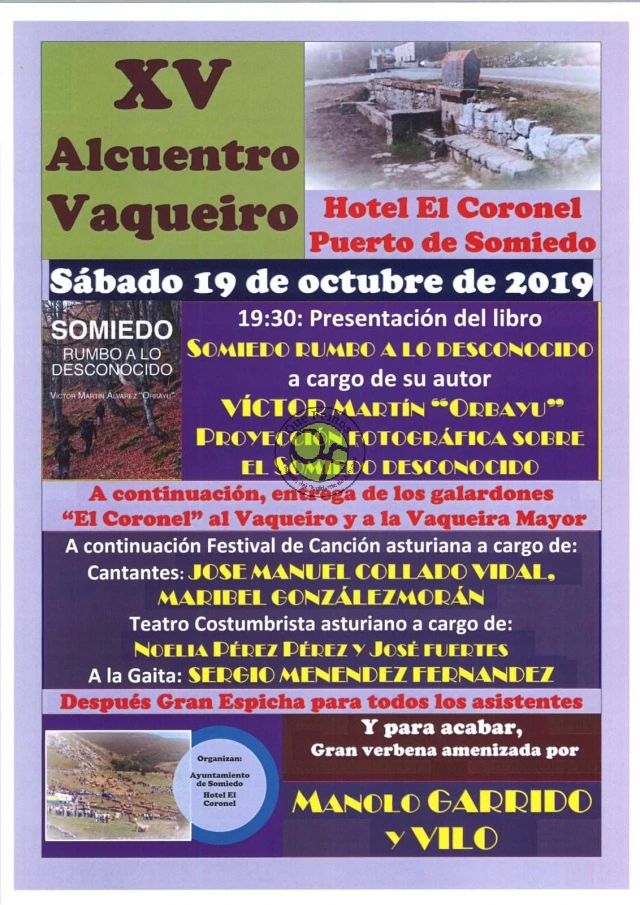 XV Alcuentro Vaqueiro 2019 en Somiedo