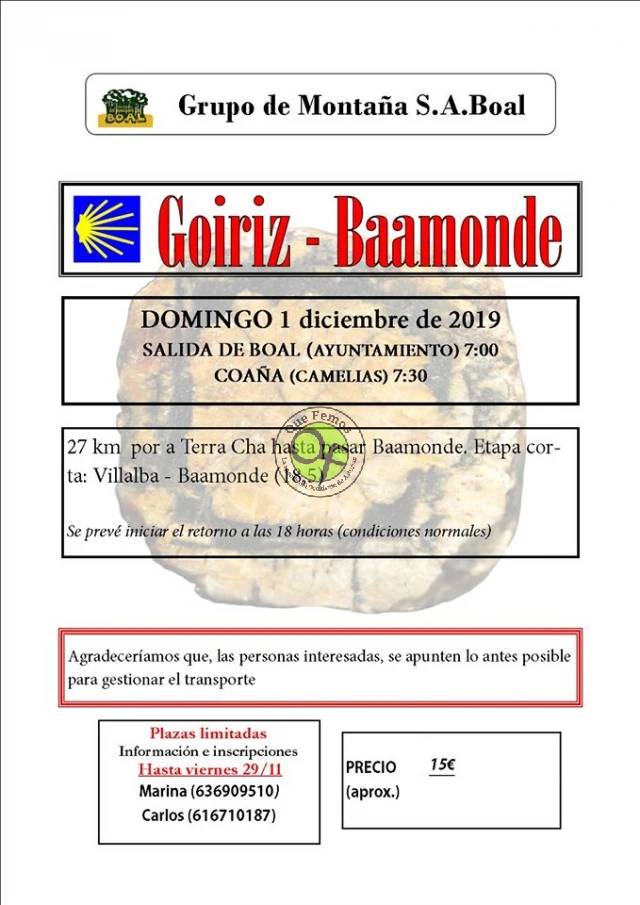 Grupo de Montaña Sociedad Amigos de Boal: Goiriz-Baamonde