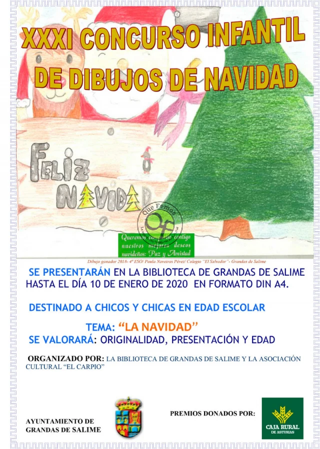 XXXI Concurso Infantil de Dibujos de Navidad en Grandas de Salime