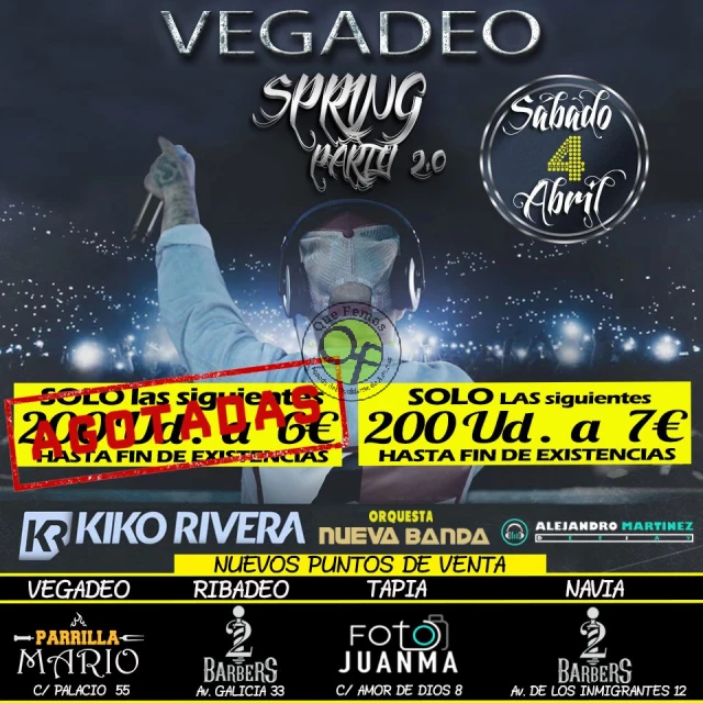 Spring Party 2020 en Vegadeo (CANCELADO)