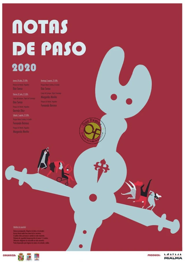 Festival Notas de Paso 2020 en El Franco, Tapia y Vegadeo