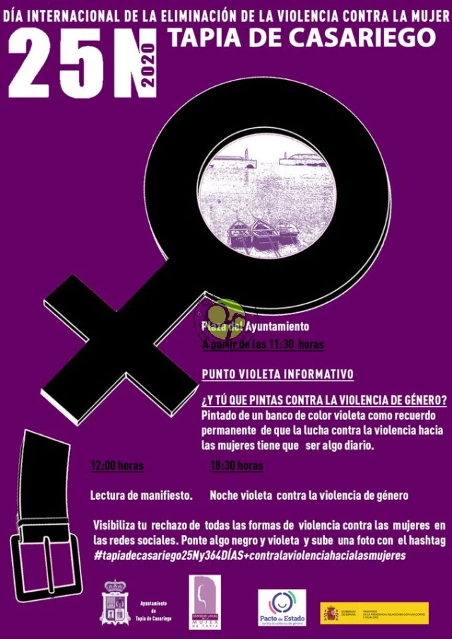 Día Internacional de la Eliminación de la Violencia de Género 2020 en Cangas del Narcea