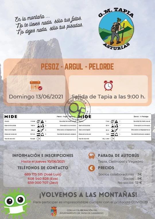 Grupo de Montaña Marqués de Casariego: Pesoz-Argul-Pelorde