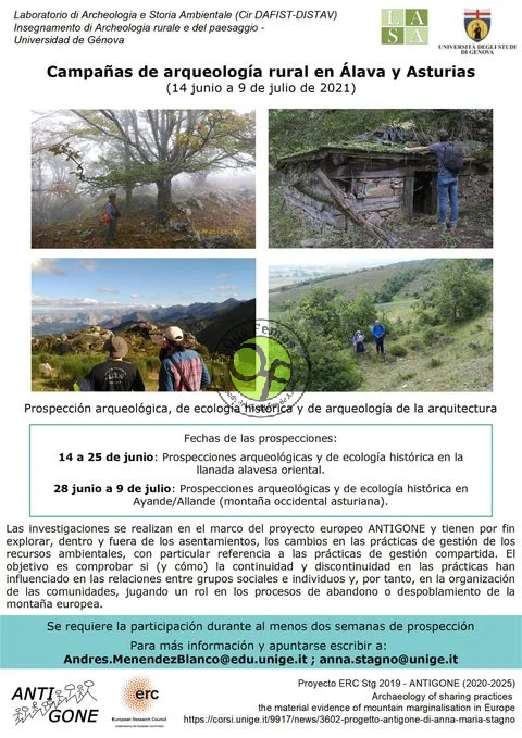 La Universidad de Génova impulsa una Campaña de Arqueología Rural en Allande
