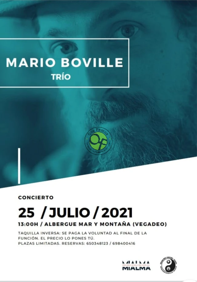 El trío Mario Boville en concierto en Vegadeo