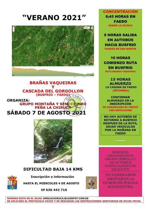 Grupo La Chiruca: Brañas Vaqueiras y Cascada del Gorgollón