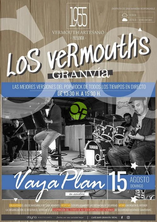 Los Vermouths del Gran Vía de Boal: concierto de Vaya Plan