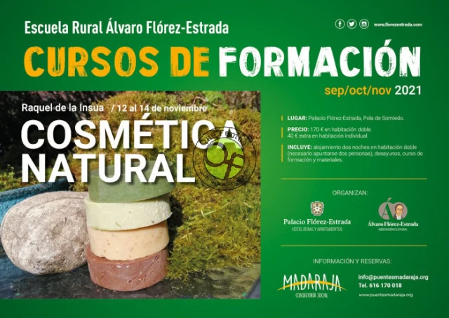 Curso sobre cosmética natural en la Escuela Rural Álvaro Flórez-Estrada