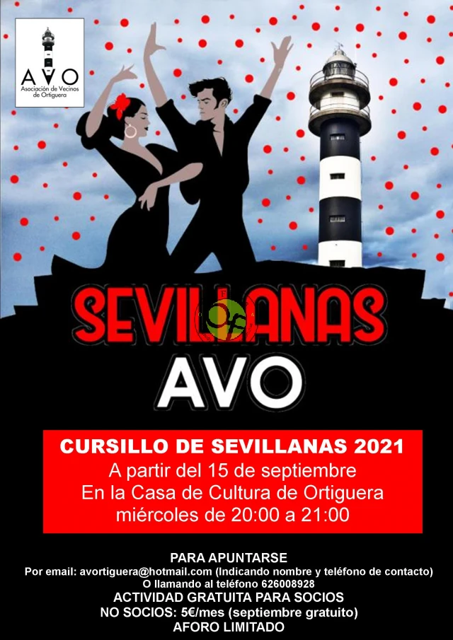 Curso de sevillanas 2021 en Ortiguera