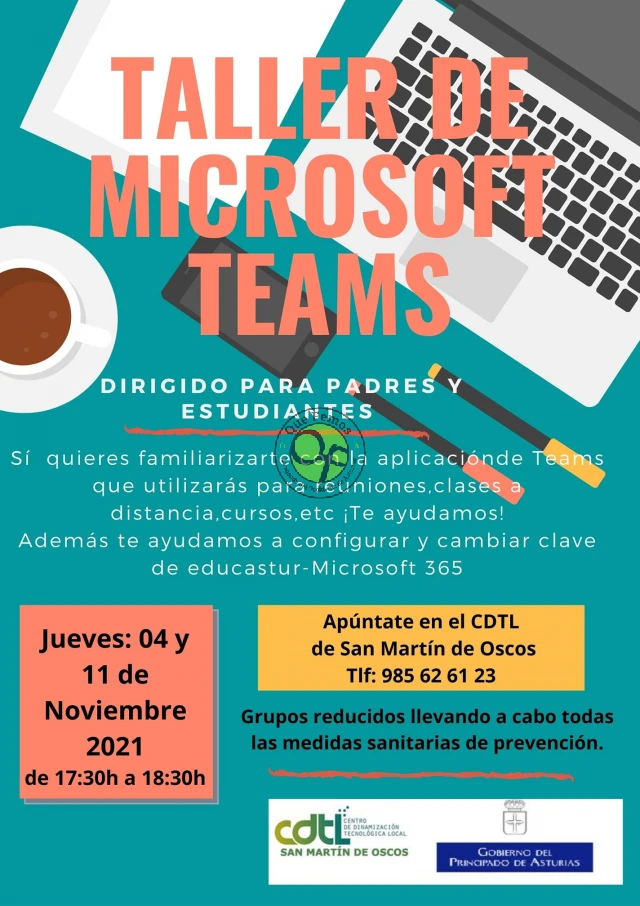 Taller de Microsoft Teams en el CDTL de San Martín de Oscos