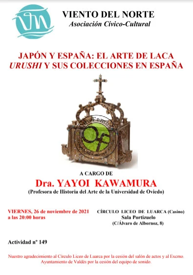 Conferencia de Yayoi Kawamura en Luarca sobre la laca urushi