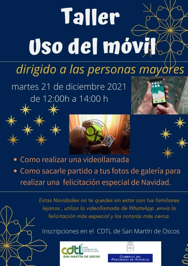 Taller sobre el uso del móvil en San Martín de Oscos