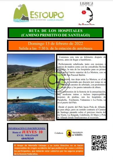 Grupo de Montaña Estoupo: Ruta de los Hospitales (Camino Primitivo de Santiago)