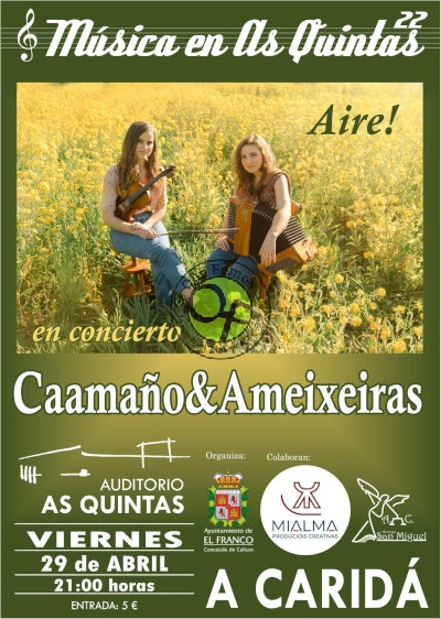 Concierto de Caamaño & Ameixeiras en As Quintas
