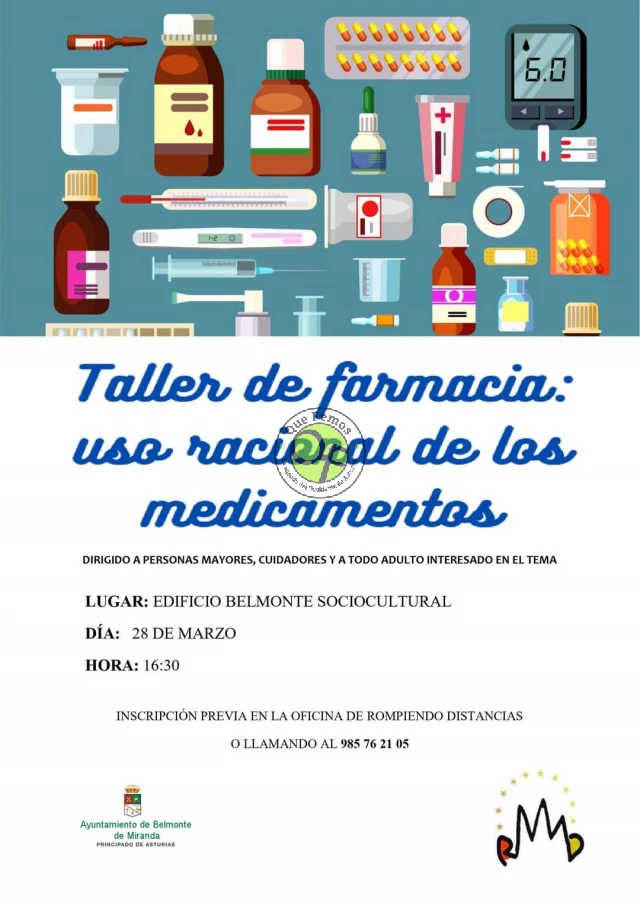 Taller de farmacia en Belmonte de Miranda: Uso racional de los medicamentos