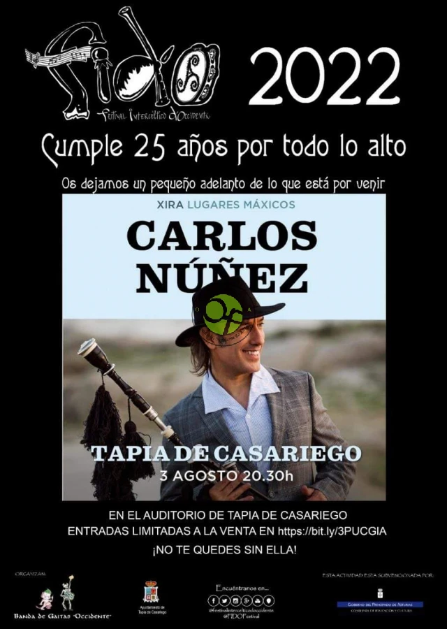 Carlos Núñez de concierto en Tapia de Casariego
